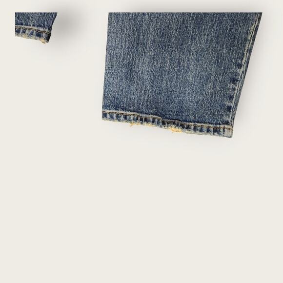 Isabel Maternity Jeans Women's Sz 8 Cropped Stretch Straight Crossover Panel - Picture 5 of 6